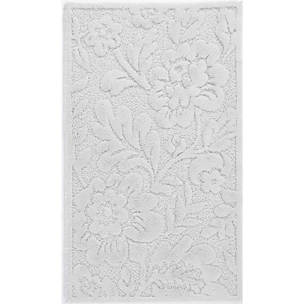 Brighton 930 Floral Bath Mats in Perle by Designer Abyss & Habidecor